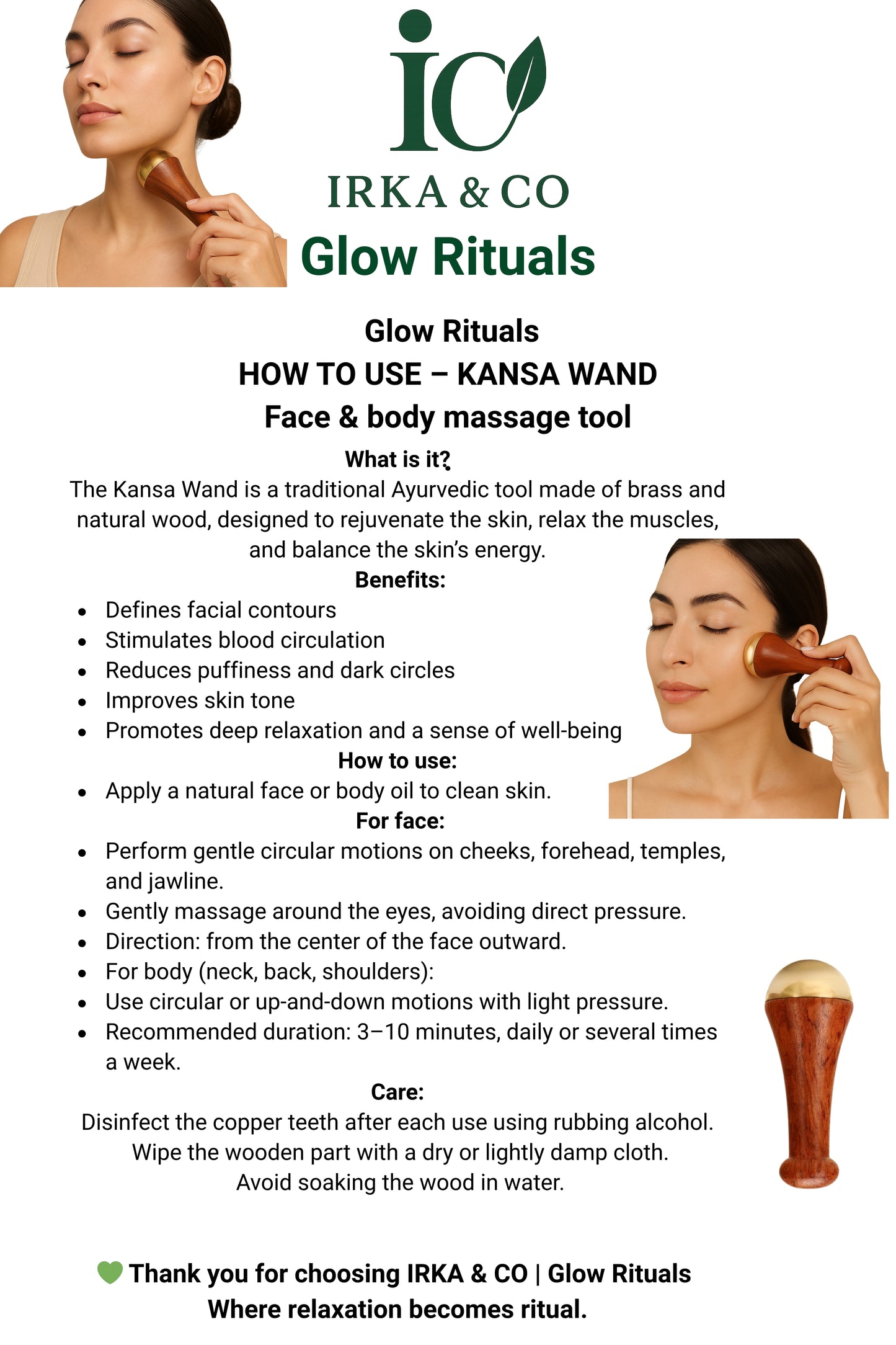 Glow Rituals Spa Gift Box | Ayurvedic Wellness Kit by Irka & Co