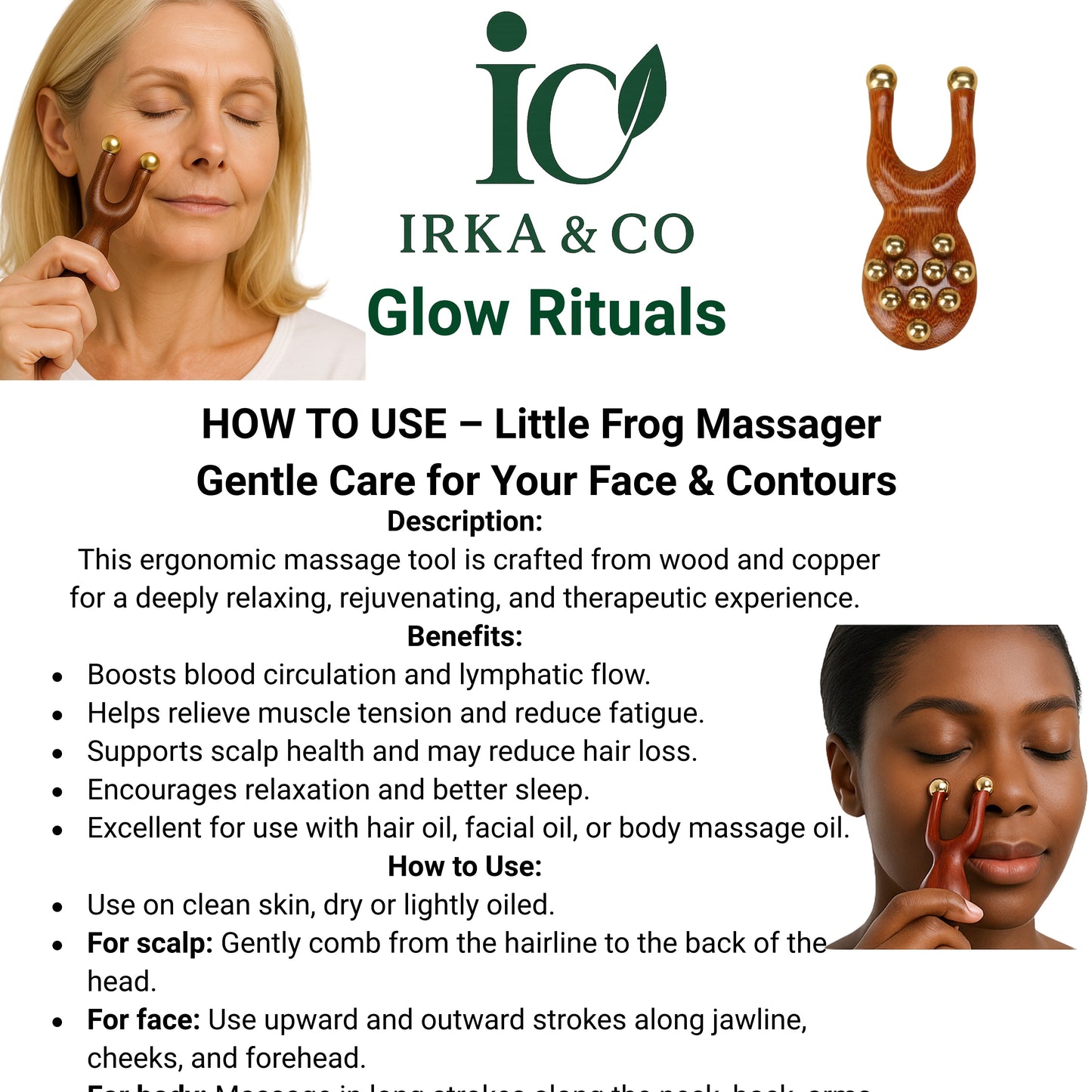 Irka & Co | Glow Rituals – Lavender Spa Gift Box with Frog Massager & Botanical Oil