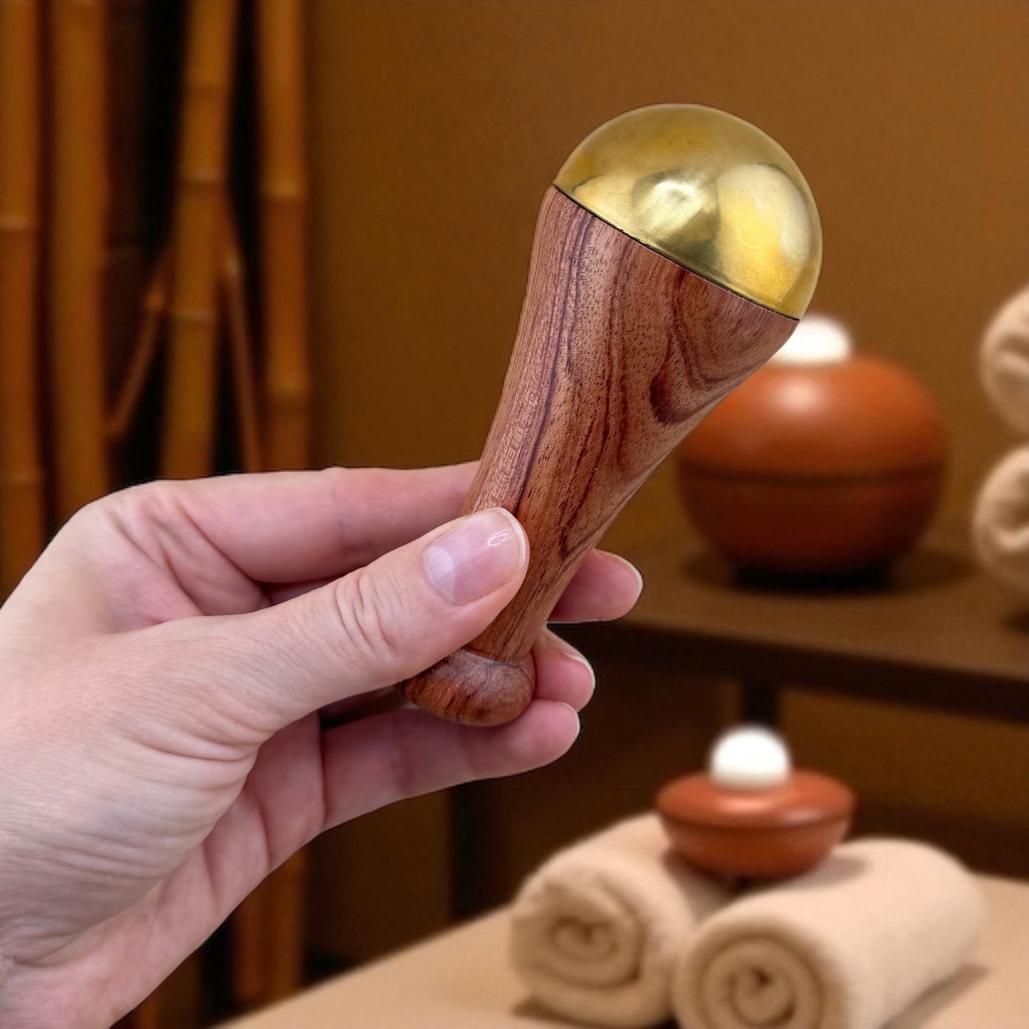 Glow Rituals Ayurveda Kansa Wand Gift Box | Fall Spa Kit by Irka & Co