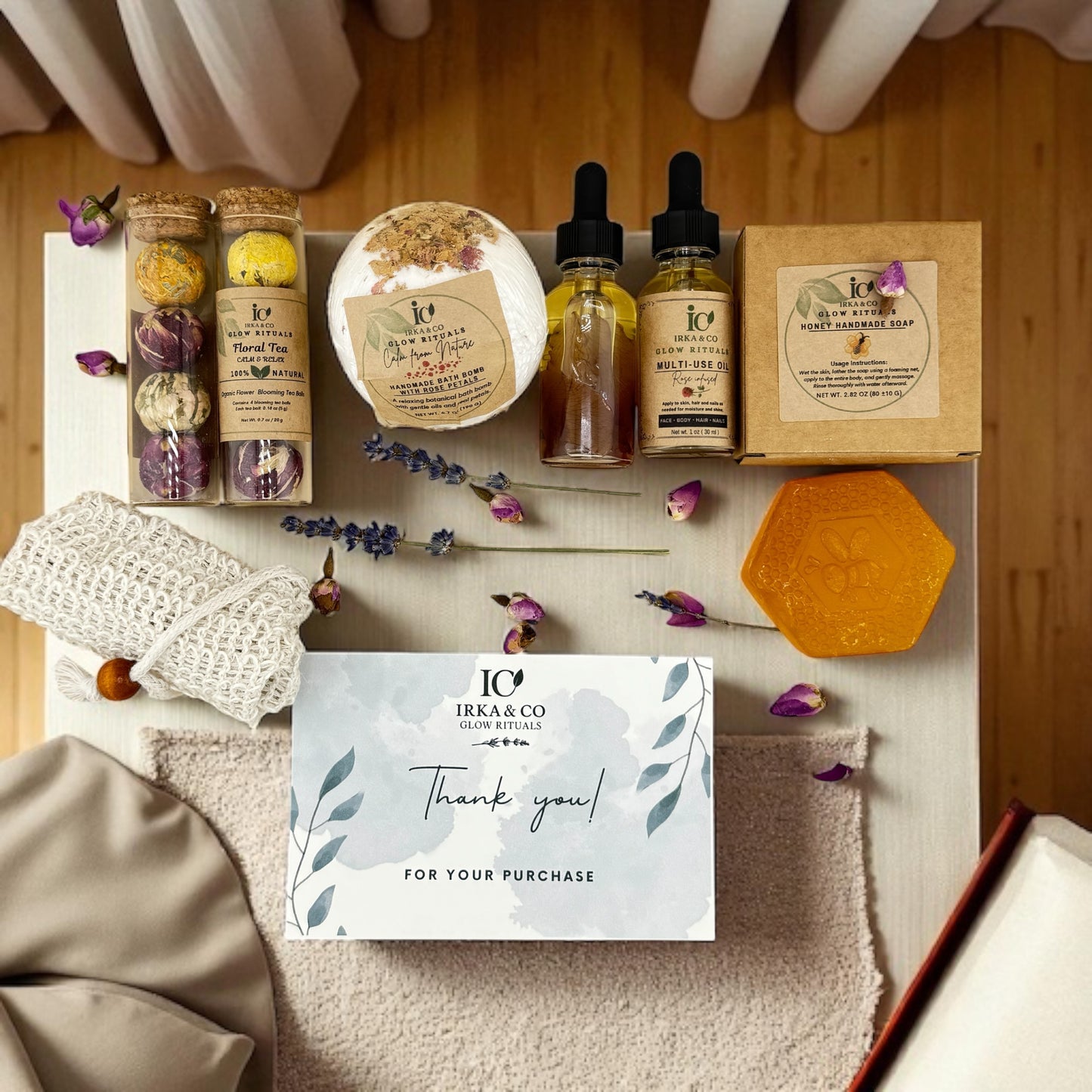 Glow Rituals Spa Gift Box | Ayurvedic Wellness Kit by Irka & Co