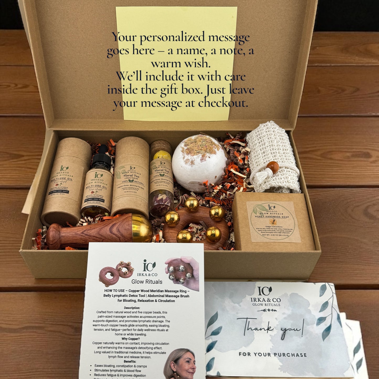 Glow Rituals Spa Gift Box | Ayurvedic Wellness Kit by Irka & Co