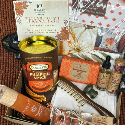 Autumn Wellness Gift Box: Pumpkin Spice Spa Set with Ayurveda Massage