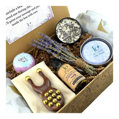 Irka & Co | Glow Rituals – Lavender Spa Gift Box with Frog Massager & Botanical Oil